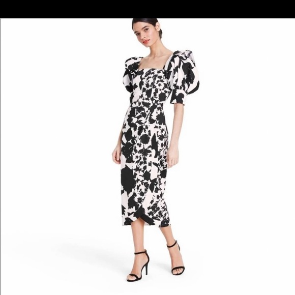 Christopher John Puff Sleeve Formal Dress - Picture 12 of 13